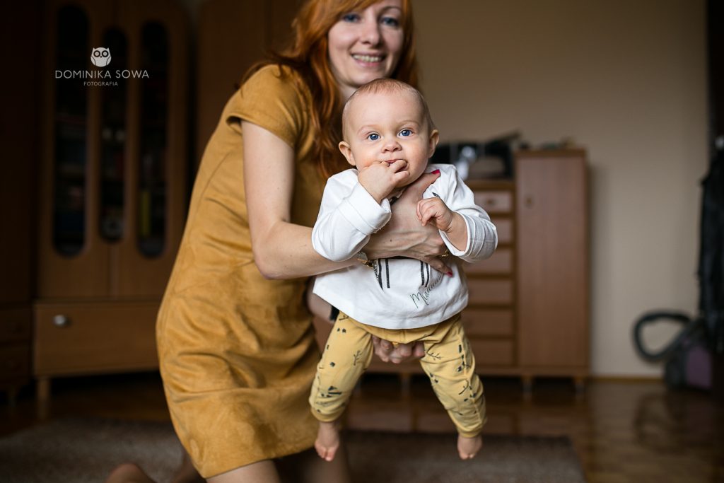 Domowa sesja rodzinna z Agnieszką i Nikitą